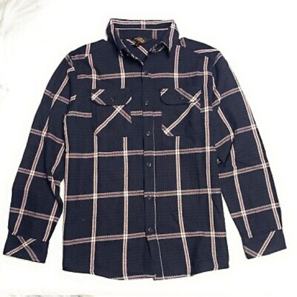 Pacific Trail Blue Casual Button Down Shirt